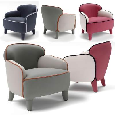 现代布艺休闲单人沙发-1